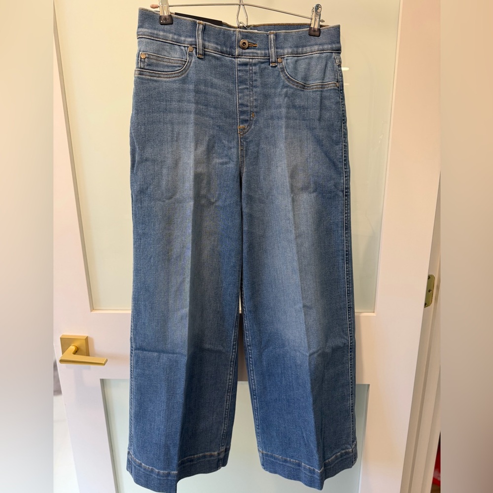 NWT SPANX Cropped Wide Leg Jeans